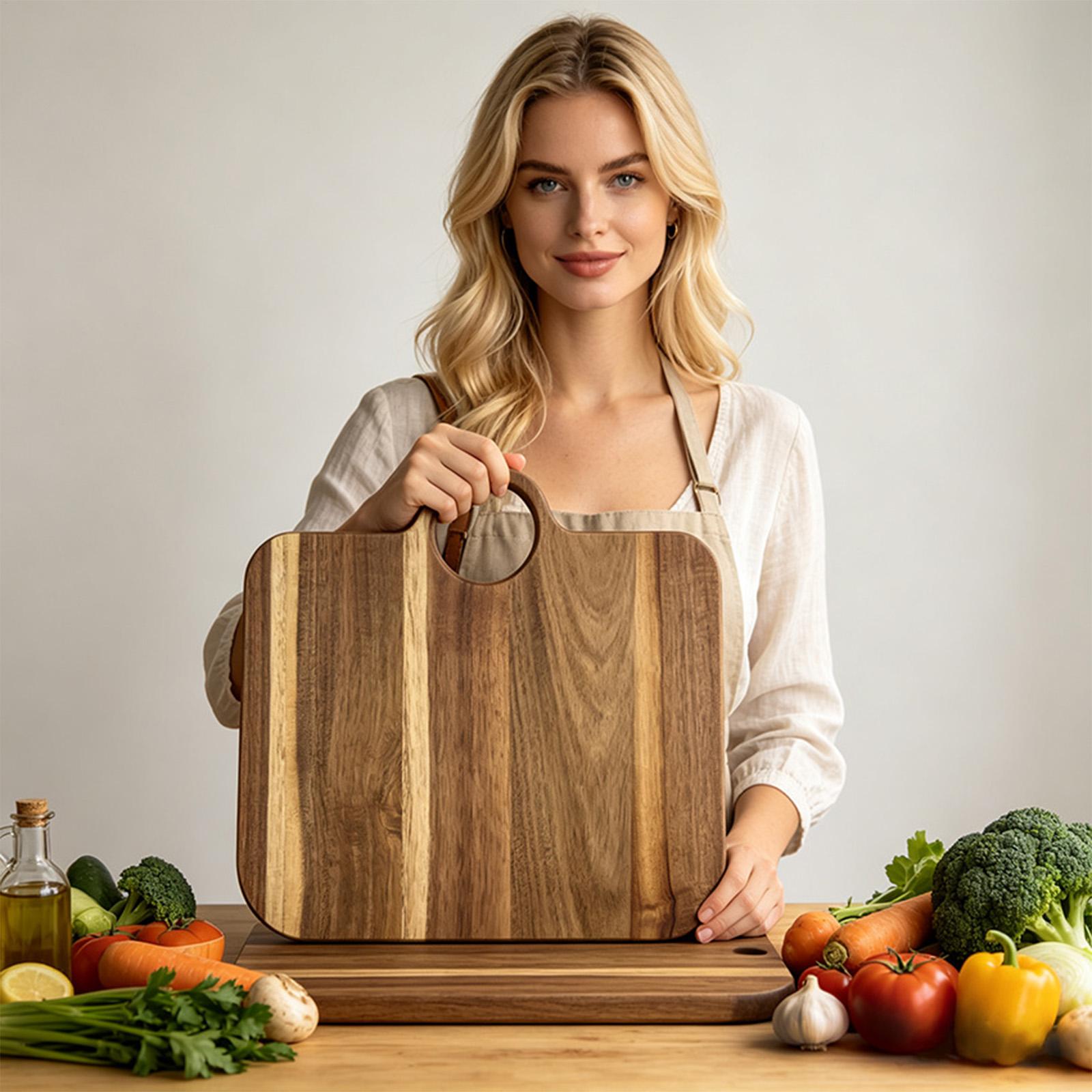 Meal Prep Cutting - Mutfak Kesme Tahtası Kaymaz Dekoratif Çanta