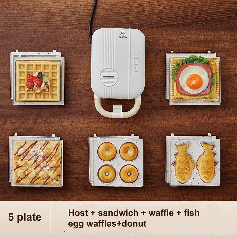 Breakfast Sandwich Press - 220V çok fonksiyonlu elektrikli sandviç makinesi