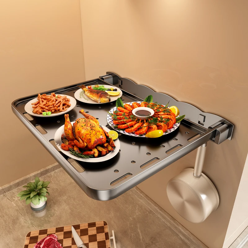 Meal Prep Cutting - Uzay Alüminyum Katlanabilir Mutfak Hazırlama İstasyonu