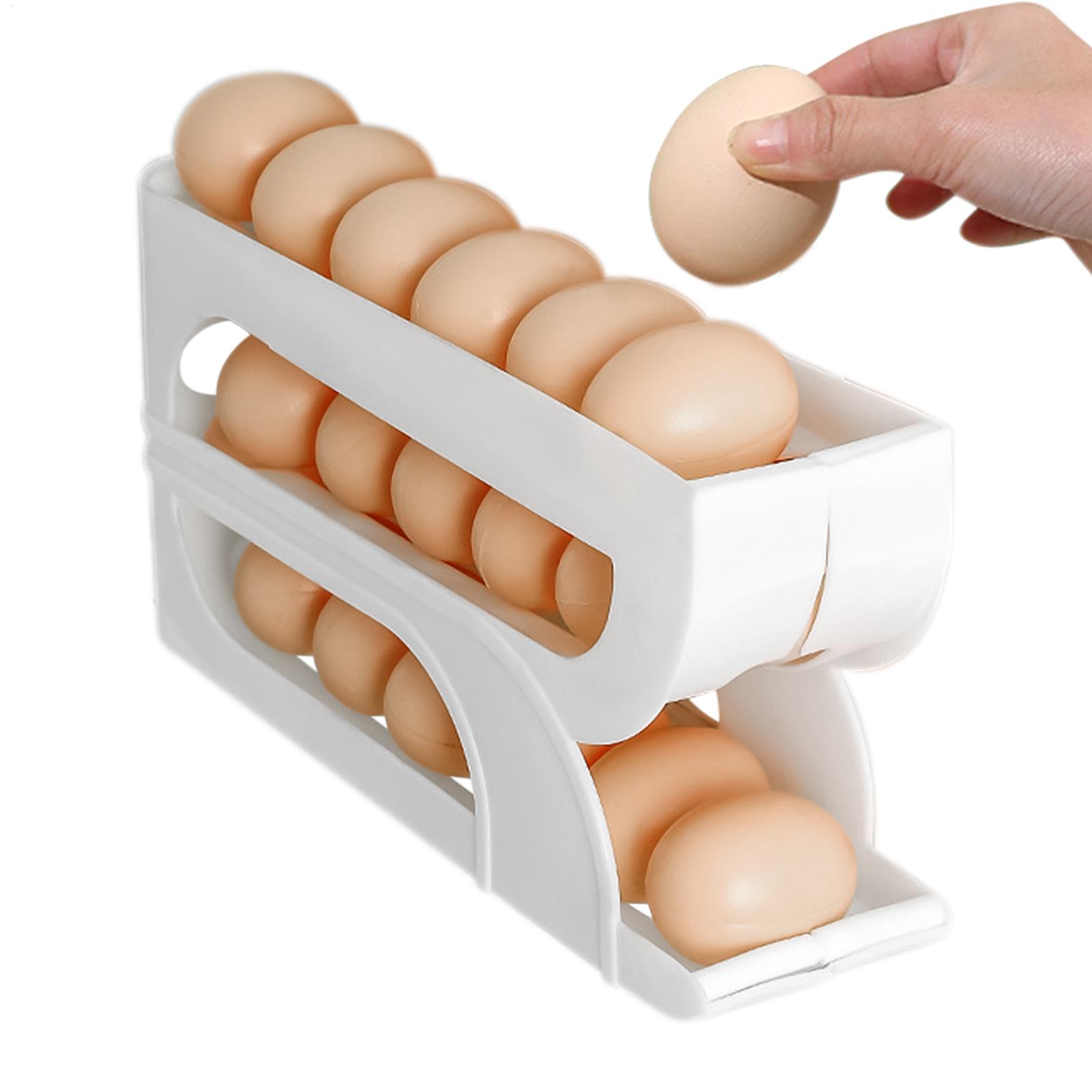 Meal Prep Egg - Buzdolabı için Yumurta Kabı 3 Katlı