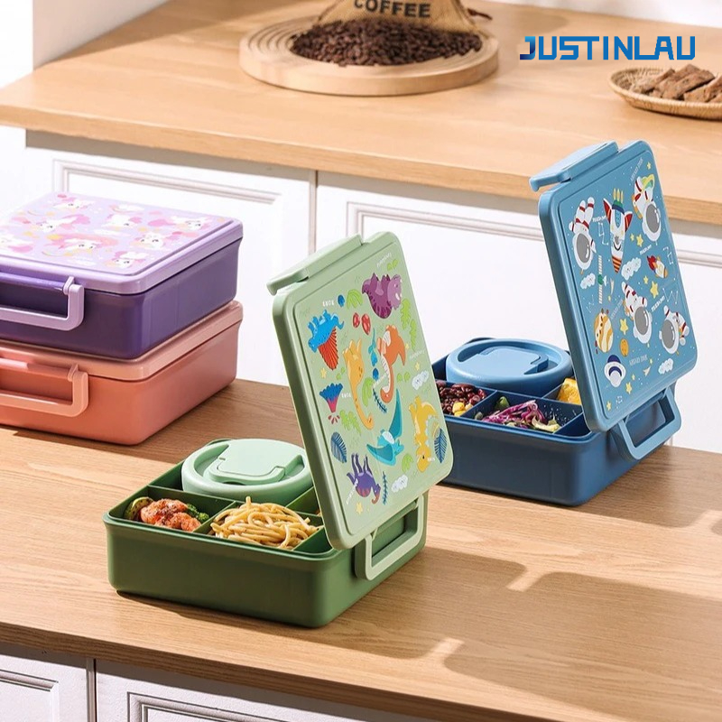 Salad Container Jar - Öğle Yemeği Kutusu Karikatür Meyve Salatası