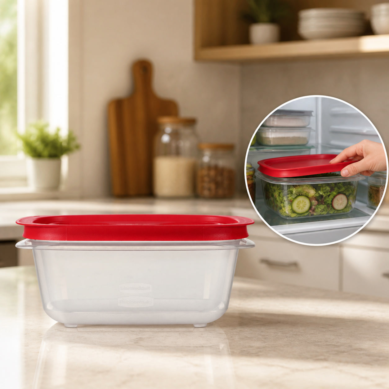 Meal Prep Easy - 5.26 Litre Dikdörtgen Gıda Saklama Kabı,