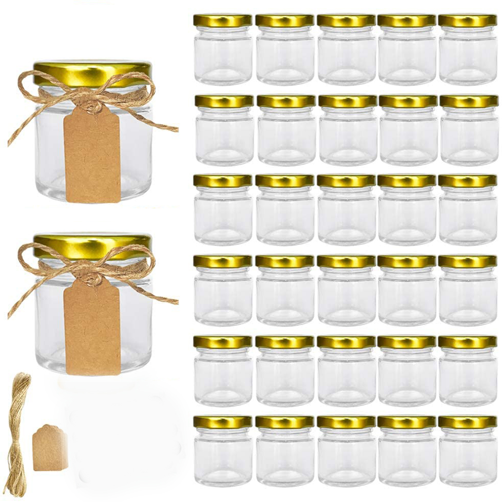 Spice Jar Labels - Altın Kapaklı Cam Kavanozlar, Hediyeler, El