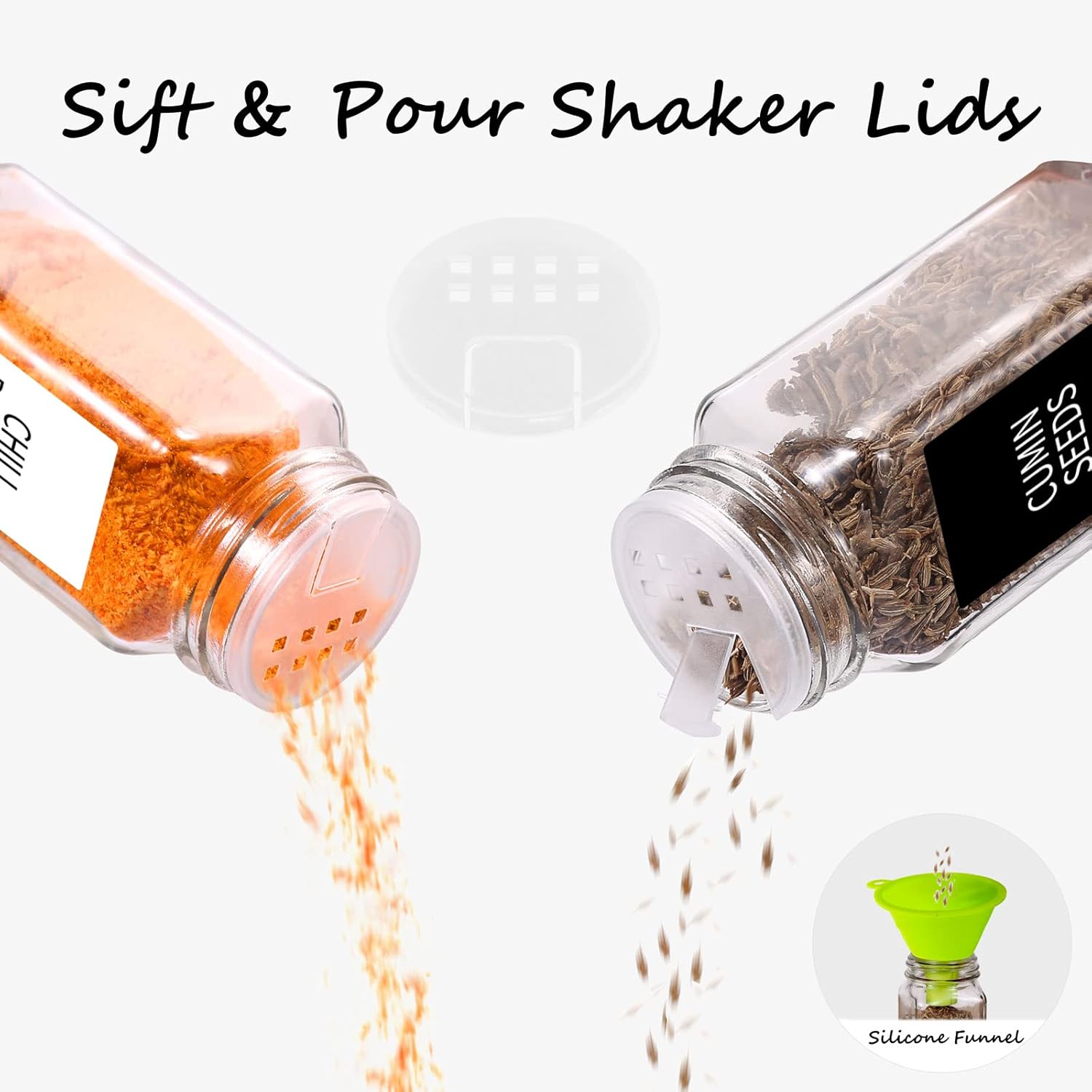12 adet cam baharat kavanozlar - Spice Jar Labels incelemesi ve fiyatı