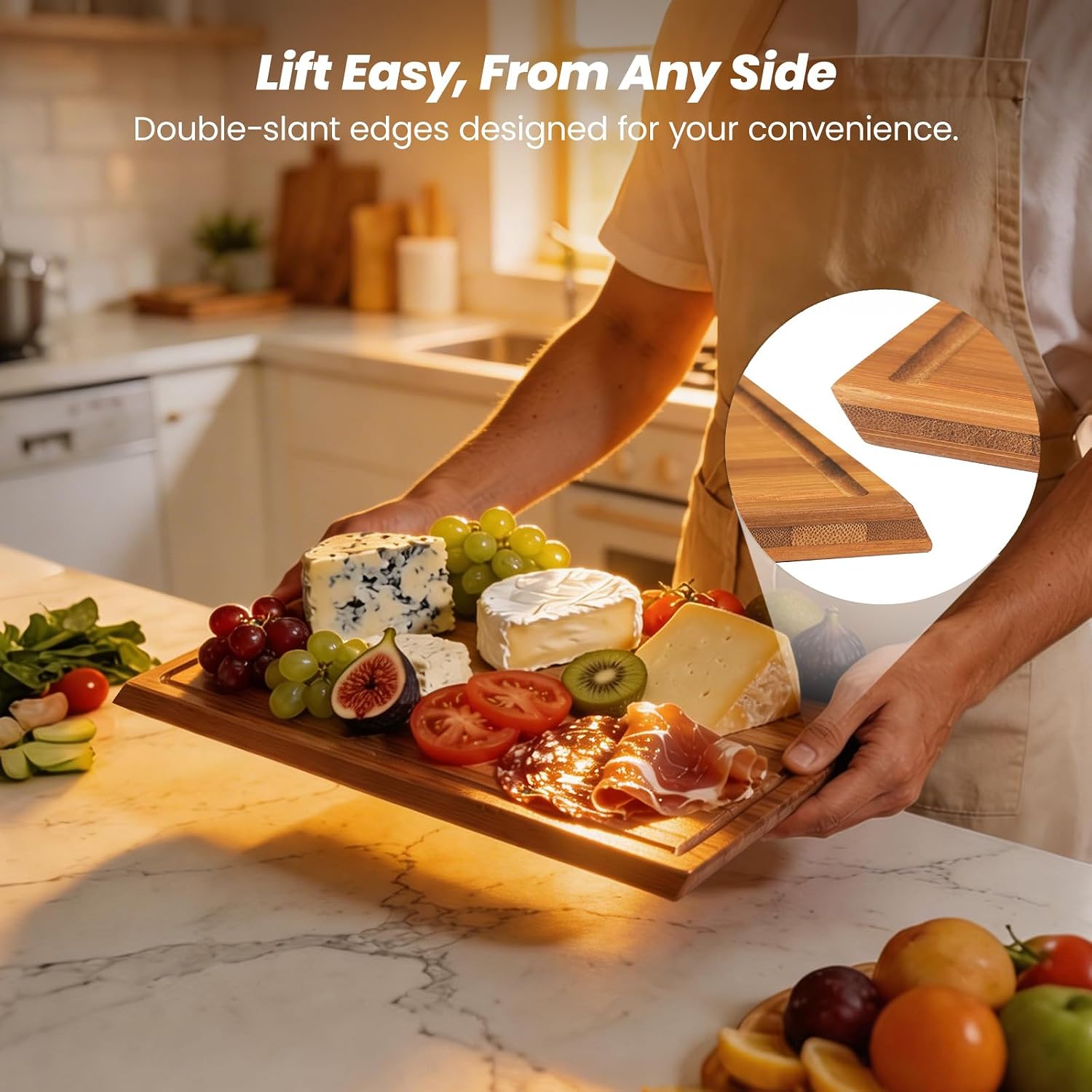 Standlı Bambu Kesme Tahtası Se - Meal Prep Cutting incelemesi ve fiyatı