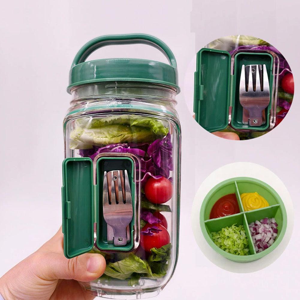 Sızdırmaz Plastik Salata Kutus - Salad Container Jar incelemesi ve fiyatı