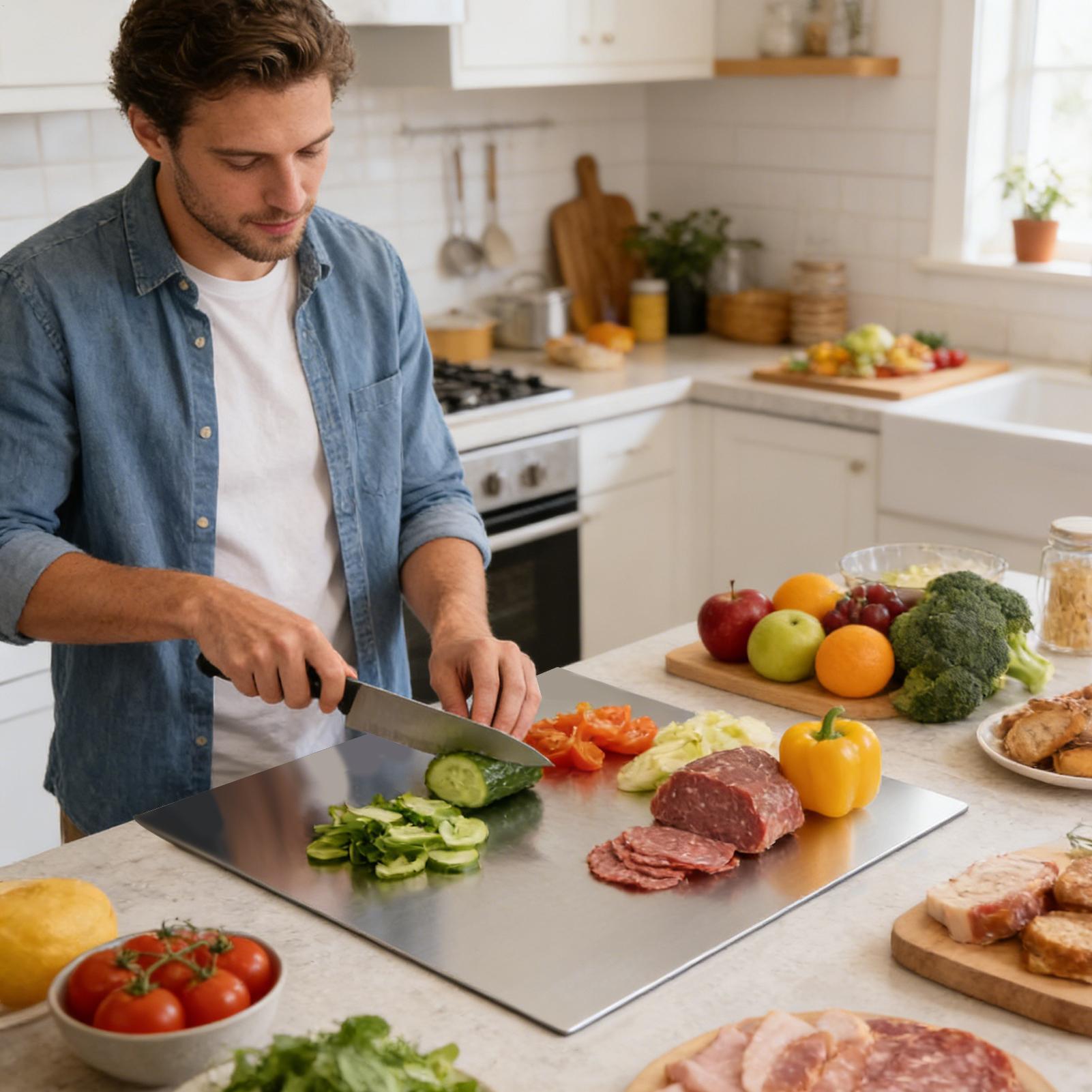 Paslanmaz Çelik Kesme Tahtası  - Meal Prep Cutting incelemesi ve fiyatı