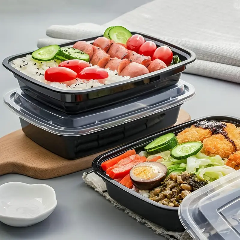 1-100 adet Siyah Tek Kullanıml - Salad Container Jar incelemesi ve fiyatı