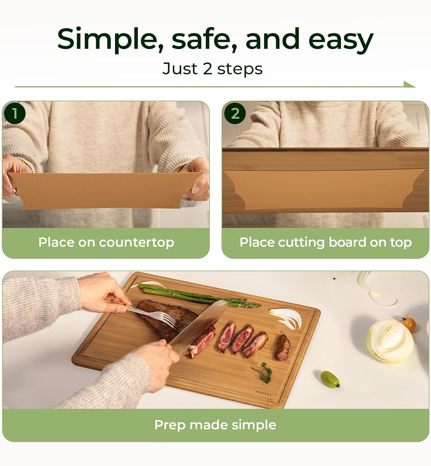 Keechee Bambu Kesme Tahtası, K - Meal Prep Format incelemesi ve fiyatı