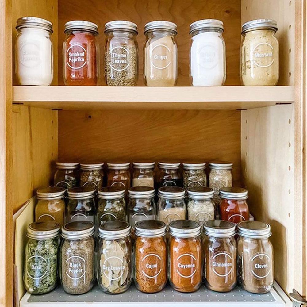 144 adet/takım şeffaf baharat  - Spice Jar Labels incelemesi ve fiyatı