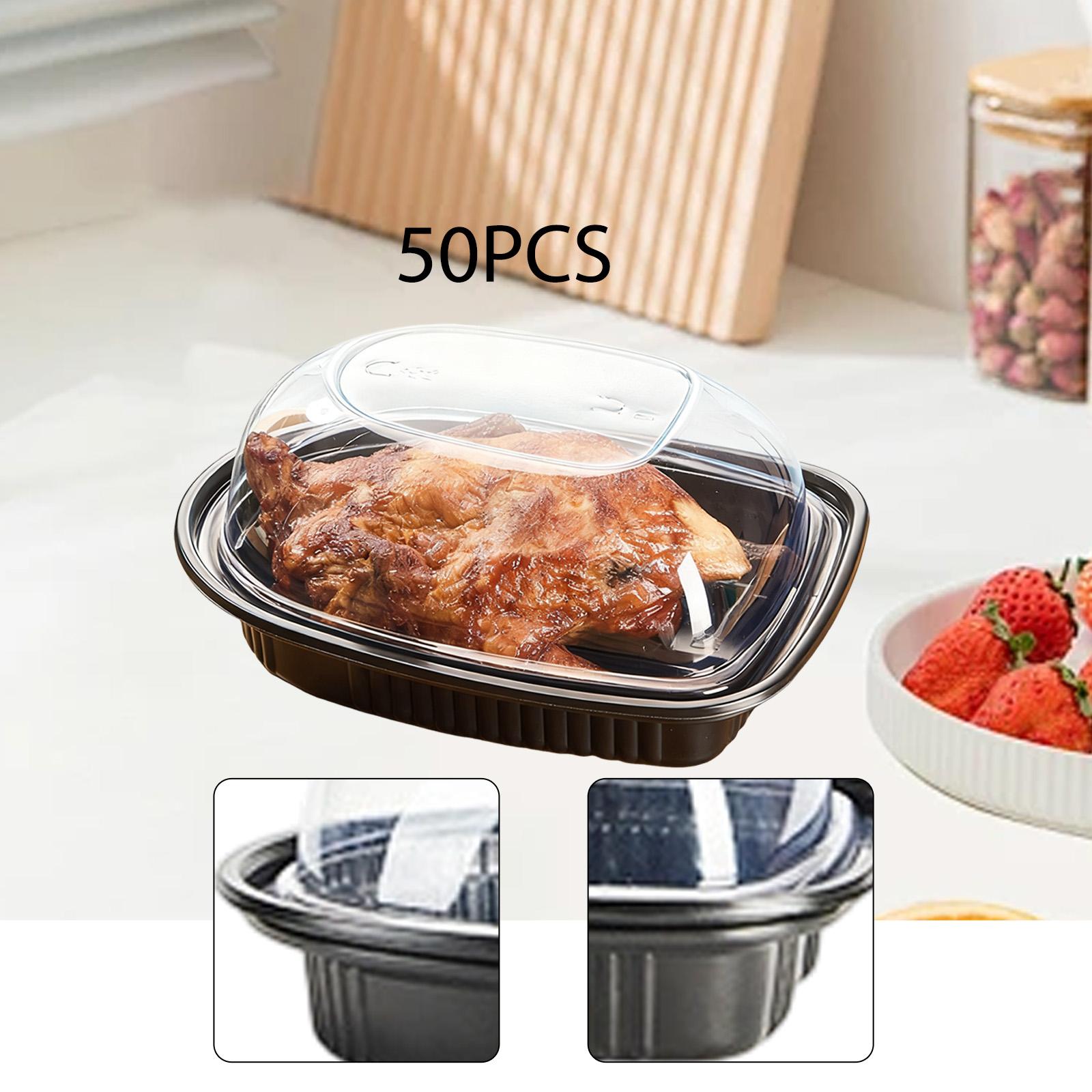50x Döner Tavuk Pişirme Kaplar - Meal Prep Rotisserie Chicken incelemesi ve fiyatı