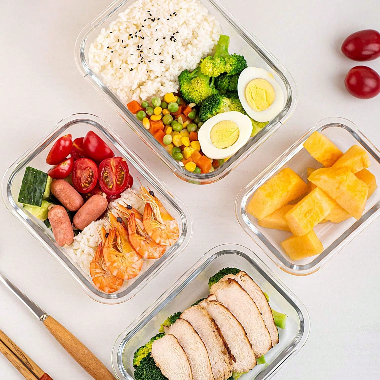 10'lu Paket Cam Yemek Hazırlık - Meal Prep For Office incelemesi ve fiyatı